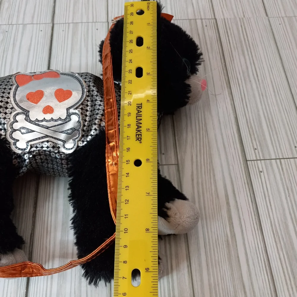 Poochie & Co Plush Black Kitty Cat Witchy Kids Childs Purse
